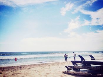 Scenic view of sea against sky