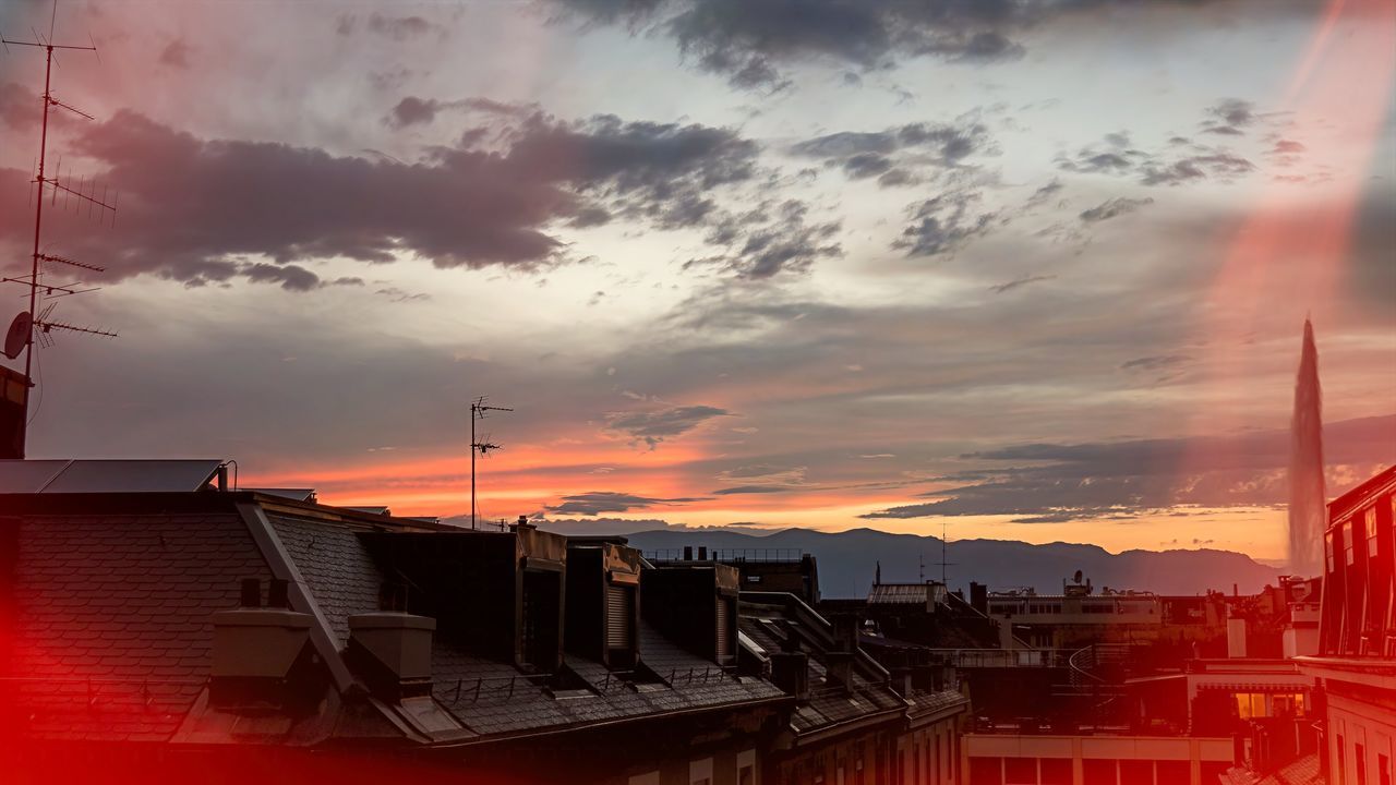 sky, cloud, architecture, sunset, red, built structure, building exterior, city, nature, sunlight, evening, building, dusk, no people, dramatic sky, technology, orange color, transportation, outdoors, industry, business finance and industry