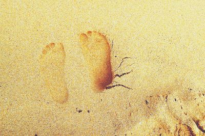 Close up of sand on beach