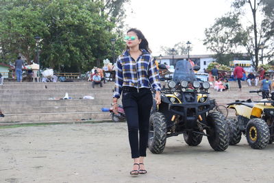 People walking on street