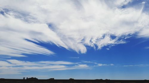 Low angle view of clouds in sky