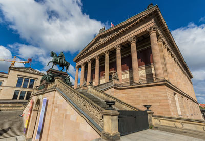 Low angle view of historic building against sky