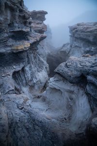 Scenic view of rocky mountains