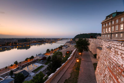 Buda castle and historic town centre of budapest, hungary.