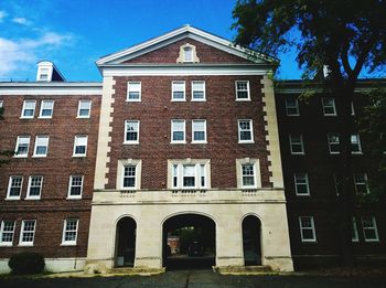 Low angle view of building against sky