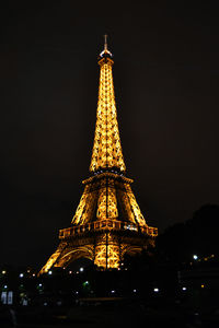 Low angle view of eiffel tower