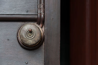 Close-up of old door