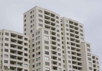 Low angle view of building against clear sky