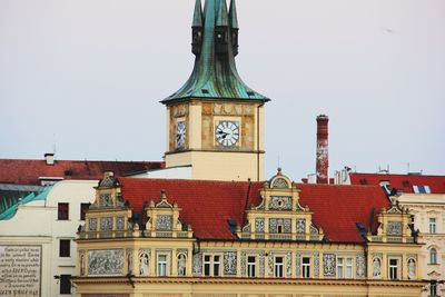 Exterior of historic building against sky in city