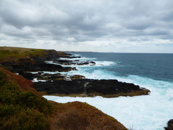 Scenic view of sea against sky