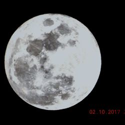 Close-up of moon against black sky