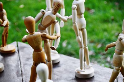 Close-up of small sculpture