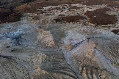 High angle view of a rock