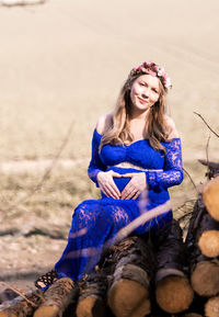 Portrait of a smiling young woman