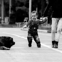 Full length of boy playing