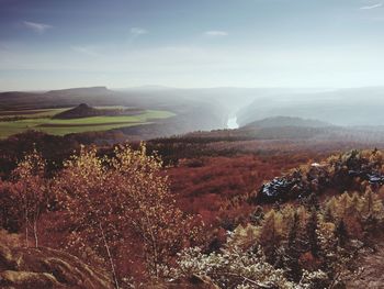 Scenic view of landscape against sky