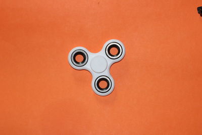 Close up of orange lamp