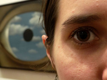 Close-up portrait of human eye