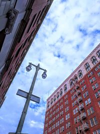 Low angle view of buildings against sky