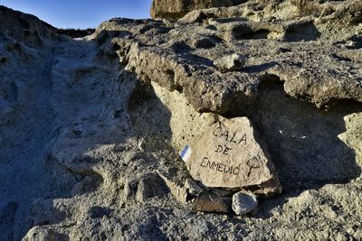 View of rocks at beach