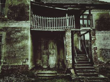 Staircase of abandoned building