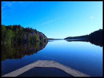 Scenic view of calm lake