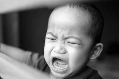 Close-up of crying baby