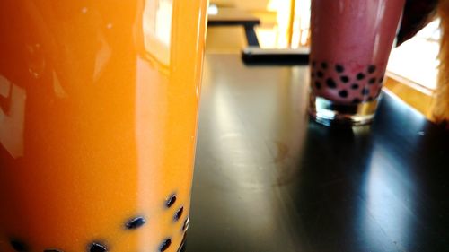 Close-up of drink on table