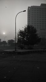 View of street light against sky