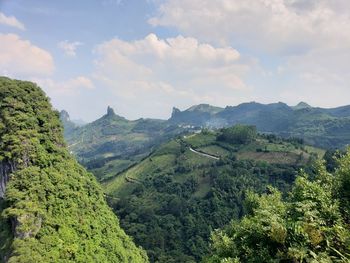 Scenic view of landscape against sky