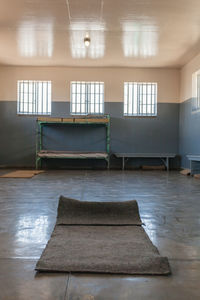 Interior of abandoned building