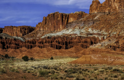 View of rock formations