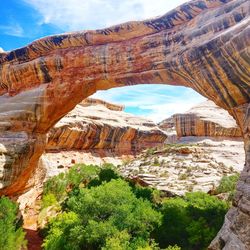 Scenic view of rock formations