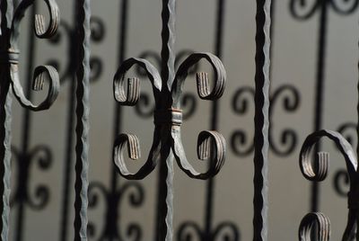 Full frame shot of metal gate