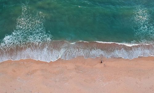 Aerial view of sea shore