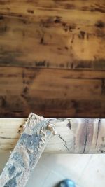 Close-up of wooden plank