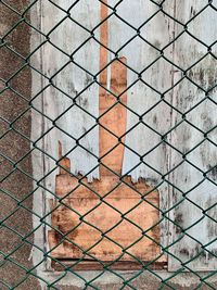 Full frame shot of chainlink fence