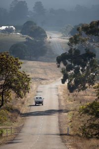 Road passing through mountains