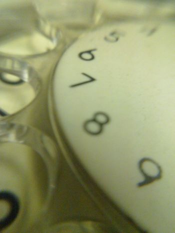Close-up of clock