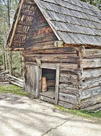 Old wooden door