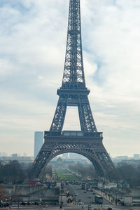 Low angle view of eiffel tower