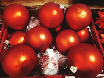 Close-up of tomatoes with ball