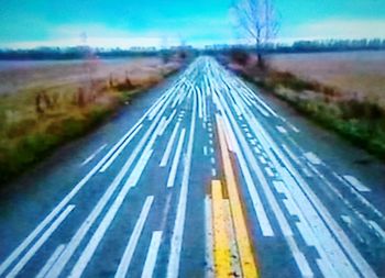 View of highway on road