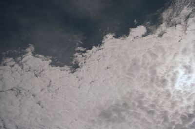 Full frame shot of water flowing against sky