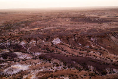 Views over the breakaways in coober pedy, australia