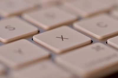 Full frame shot of computer keyboard