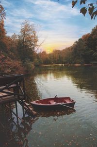 Boat in a lake