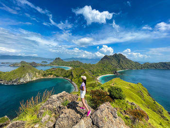 Landscape view over the island