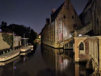 Canal amidst buildings in city
