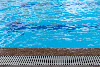 High angle view of swimming pool